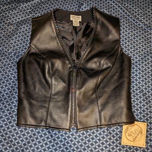 Hobby horse vintage horse show vest crystals fashion NWT